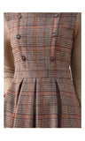 PETRA Plaid Knitted Dress
