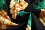 Primetime Looks-Pineapple print shirt & belted pants set