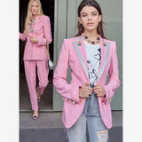 Primetime Looks-PINK OF PINKS floral blazer