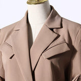 Pleated Sleeve Blazer in colors