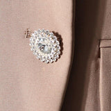 Pleated Sleeve Blazer in colors