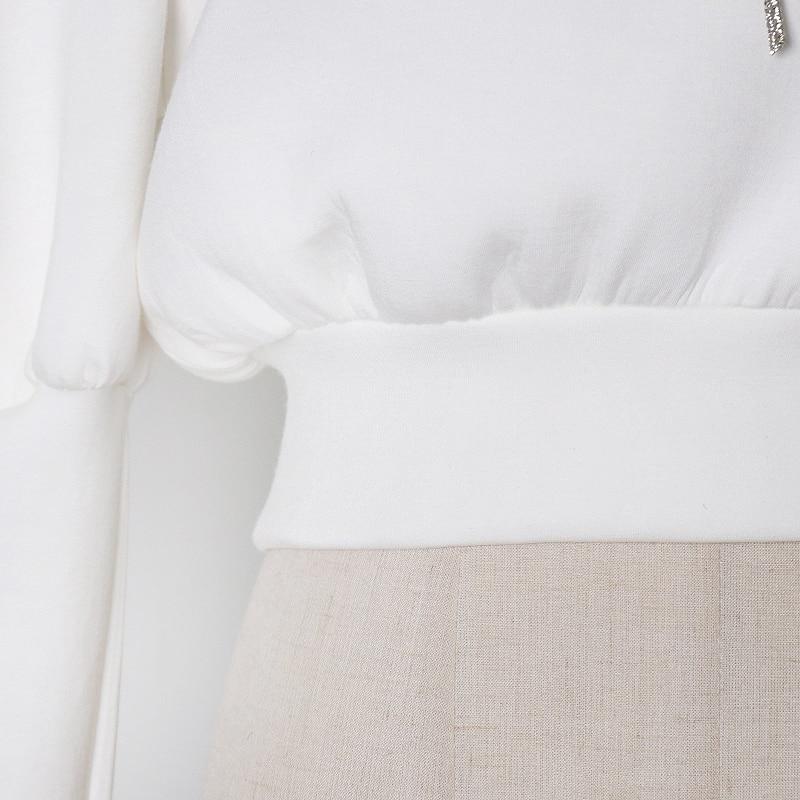 Puffed Sleeve CropTop with bows in colors