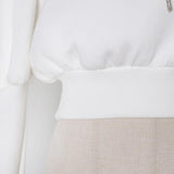 Puffed Sleeve CropTop with bows in colors