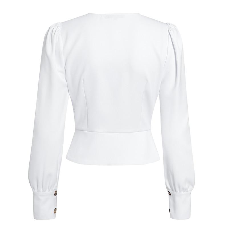 Puffed Sleeve Peplum Blazer in colors
