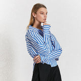 Puffed Sleeve Stripe Shirt in colors-shirt-Primetime-Looks