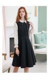 RECCA Polka Dot Bowknot Elegant Sweet Dress