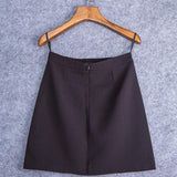 Retro Print Mini Skirt with beads