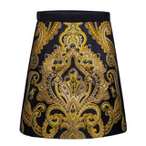 Retro Print Mini Skirt with beads