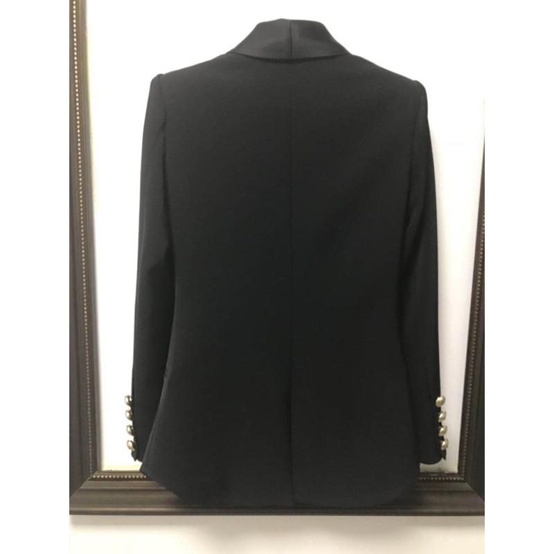 Primetime Looks-Ria double-breasted blazer in black