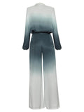 Primetime Looks-Ribbon Pocket breasted Square Pants Suit