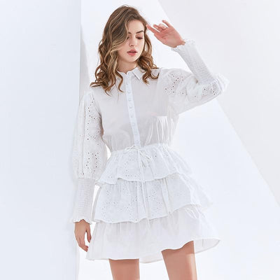 RICA Ruffled Mini Dress in colors