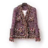 ROCCOLI tasseled purple blazer-blazer-Primetime-Looks