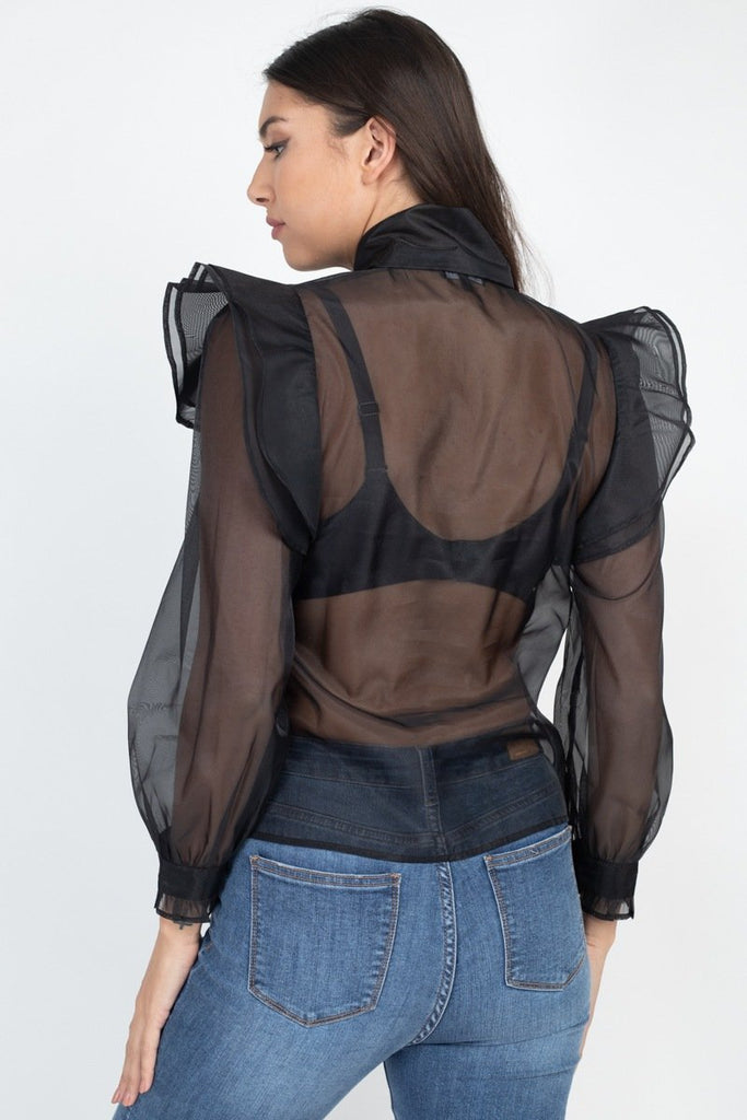 Romantic Bow Tie Blouse in colors