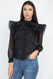 Romantic Bow Tie Blouse in colors