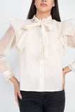 Romantic Bow Tie Blouse in colors