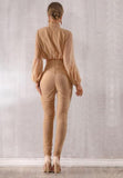Primetime Looks-Ruched top and pants set
