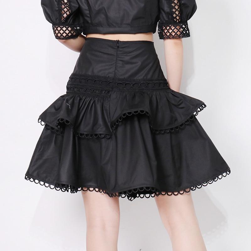 Ruffled Skirt and Bow Tie Top Set in colors