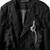 Ruffles and Pleats Loose Fit Blazer