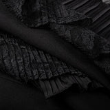 Ruffles and Pleats Loose Fit Blazer