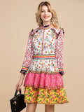 SADIE Retro Patchwork Mini Dress