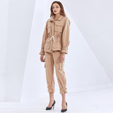 Safari drawstring jacket and short pants
