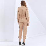 Safari drawstring jacket and short pants