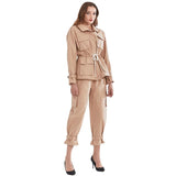 Safari drawstring jacket and short pants