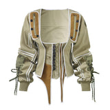 Safari Jacket & Top drawstring set