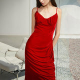 SAMANTHA Rouge Midi Dress