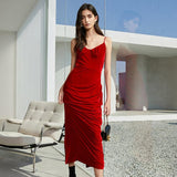 SAMANTHA Rouge Midi Dress