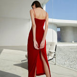 SAMANTHA Rouge Midi Dress