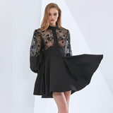 SASHA Lace Bodice Mini Dress in colors