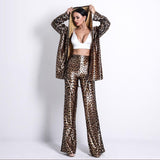 Primetime Looks-Satin leopard hoodie and pants set