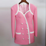 SAVANNAH sweetheart blazer dress in colors