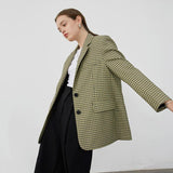 Primetime Looks-Seriously Chic Checkered Blazer