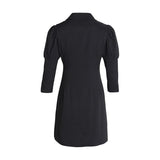 SHEENA mini lapel dress with patch pockets