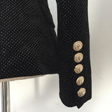 Primetime Looks-Shimmery double-breasted blazer