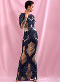 SHOHSANAM stunning sequinned gown