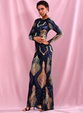 SHOHSANAM stunning sequinned gown