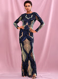 SHOHSANAM stunning sequinned gown