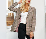 Primetime Looks-Simple plaid blazer