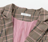 Primetime Looks-Simple plaid blazer