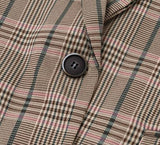 Primetime Looks-Simple plaid blazer
