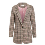 Primetime Looks-Simple plaid blazer