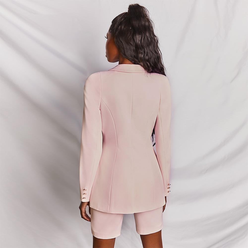 Skinny Shorts and Blazer Set in colors