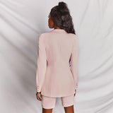 Skinny Shorts and Blazer Set in colors