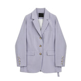 Primetime Looks-Smart and Chic Blazer in powder blue