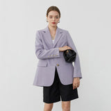 Primetime Looks-Smart and Chic Blazer in powder blue