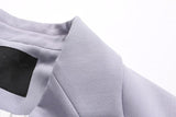 Primetime Looks-Smart and Chic Blazer in powder blue