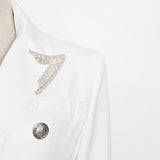 Primetime Looks-Smart Blazer with Embellished Lapel